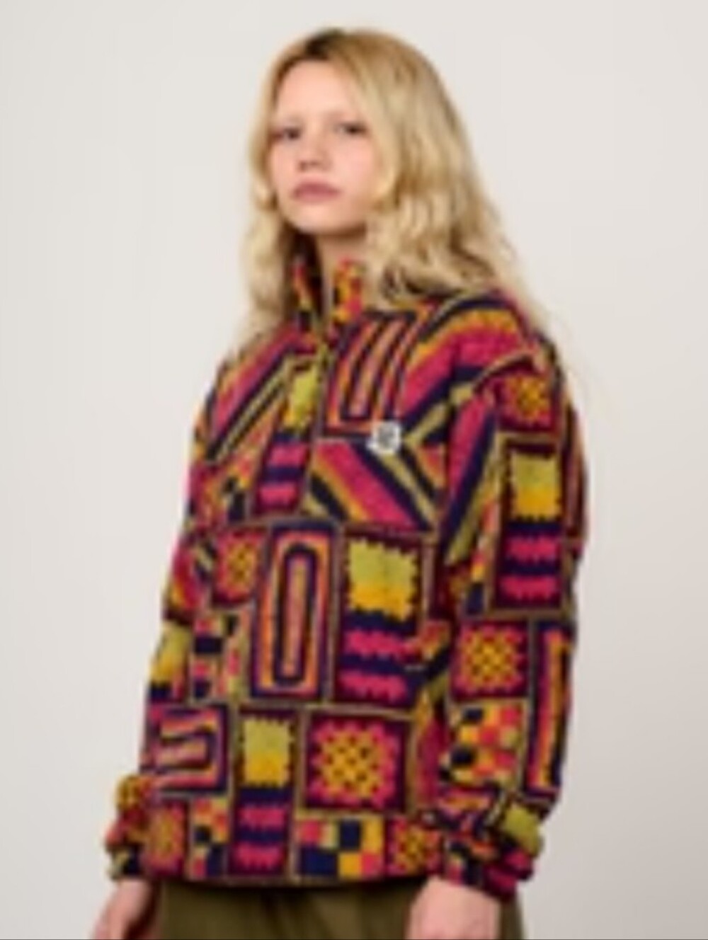 Lucy & Yak Stevie - Polar Fleece in Crochet Brooklyn - L (UK 16-18)